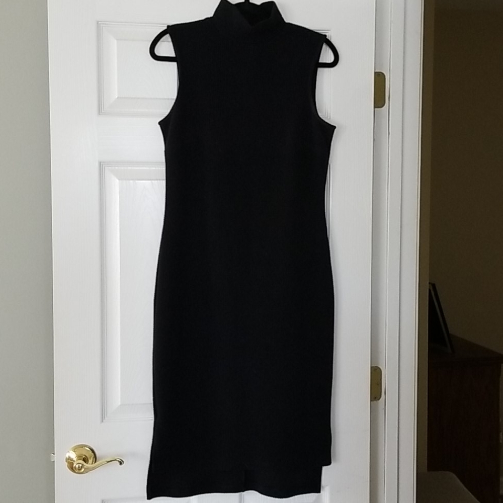 Midi dress curve hugging stretch